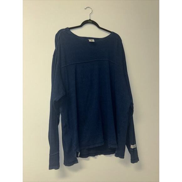 Columbia Rugged Quality Long Sleeve Solid T-Shirt Cut And Sew Sz XL Men’s Blue - Picture 5 of 6